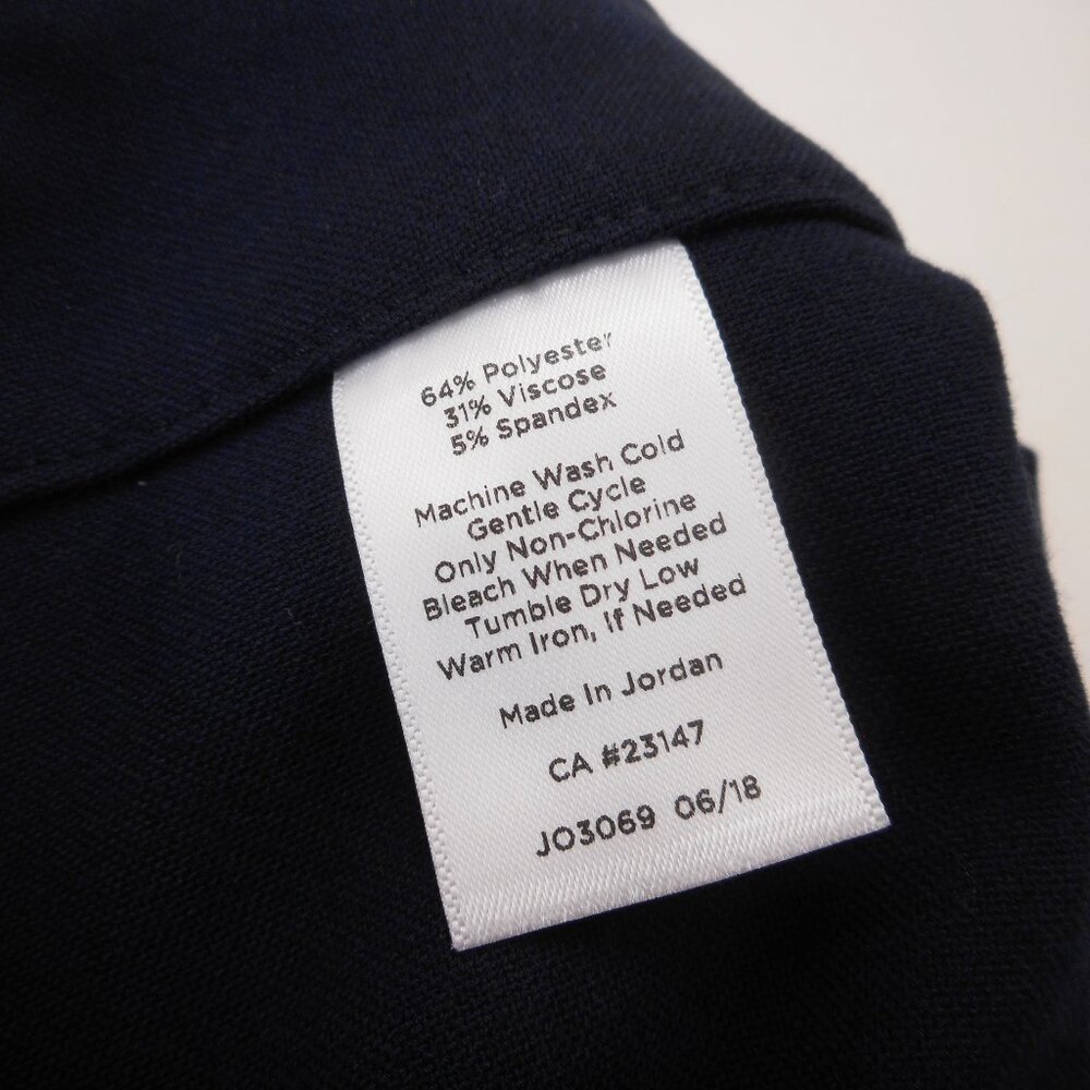 NWT Talbots Women's Size 16 High Waist Skinny Ankle Pants Navy Blue Career - Picture 10 of 10